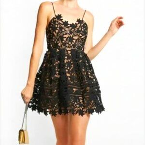Self Portrait Dress Black Azaelea Mini Dress Size 12